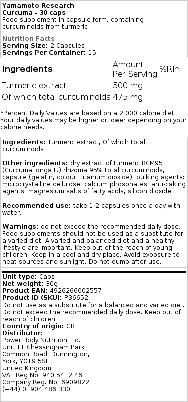 Kurkuma - 30 kapselia - Image 2