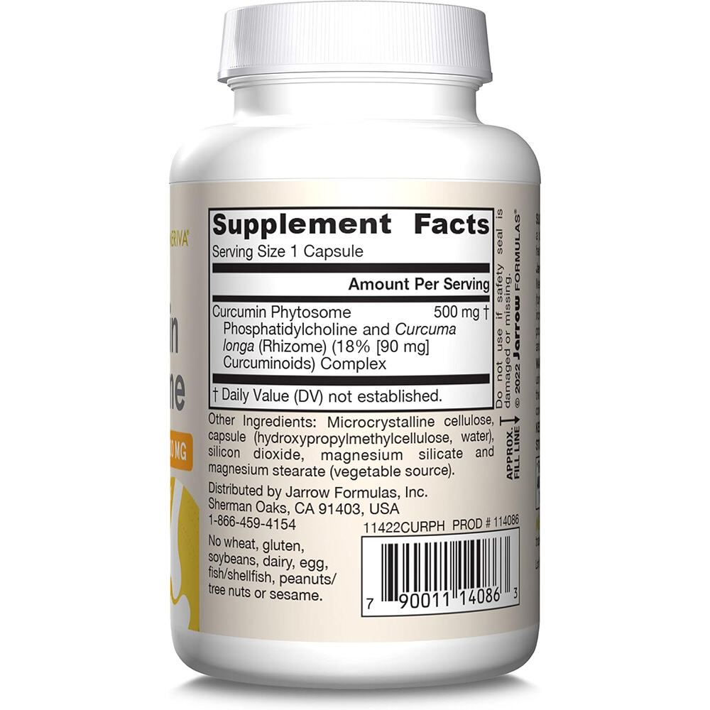 Kurkumiini Fytosomi (Meriva), 500 mg - 60 kapselia - Image 3