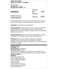 5000 IE - 100 softgels