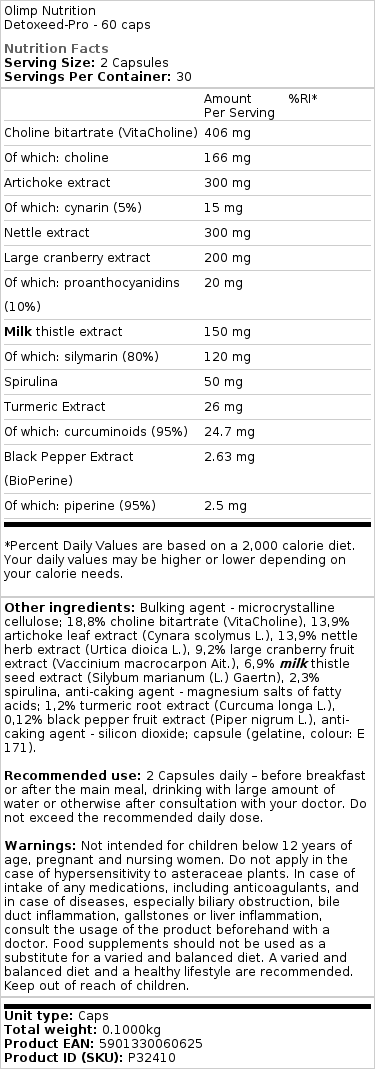 Detoxeed-Pro - 60 kapselia - Image 2