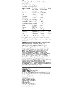 chokolade-jordnøddesmør - 12 barer