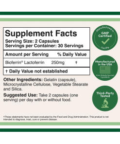 Double Wood Supplements - Laktoferriini (60 kapselia) - Image 2