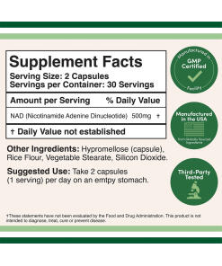 Double Wood Supplements - NAD+ (60 kapselia) - Image 2