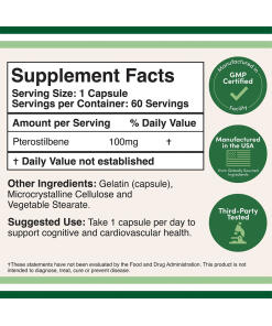 Double Wood Supplements - Pterostilbeenikapselit (60 kapselia) - Image 2