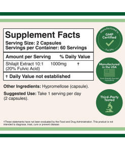 Double Wood Supplements - Shilajit-hartsi (120 kapselia) - Image 2