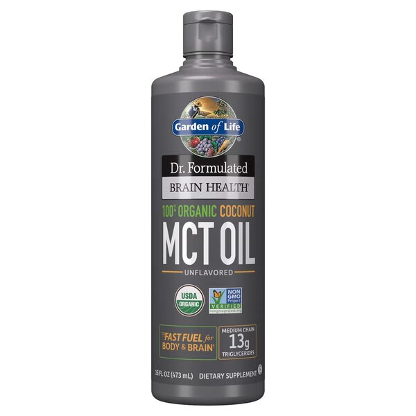 Dr. Formulated Økologisk Hjerne Sundhed MCT Olie - 473 ml