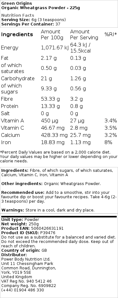 Luomuvehnänorasjauhe - 225g - Image 2