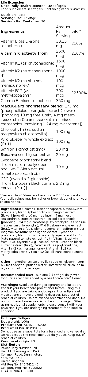 Päivittäinen terveysboosteri - 30 kapselia - Image 2