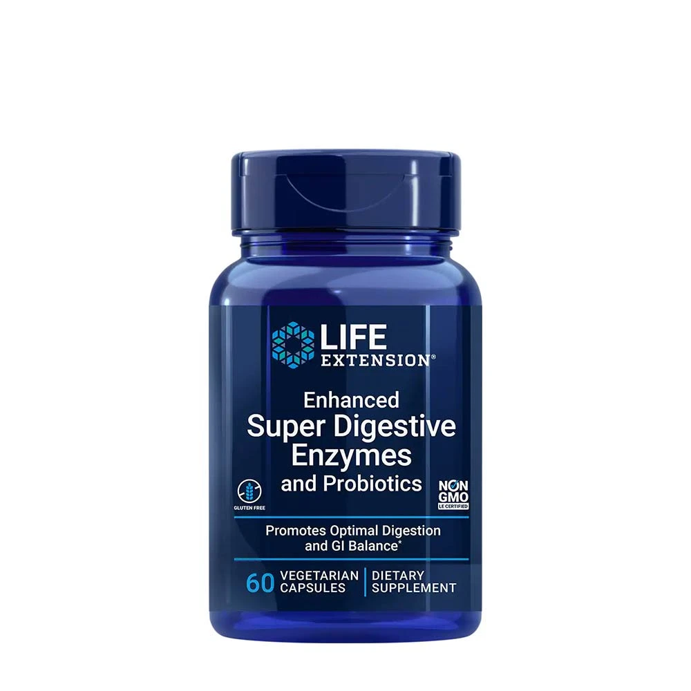 Enhanced Super Digestive Enzymes and Probiotics - 60 vcaps