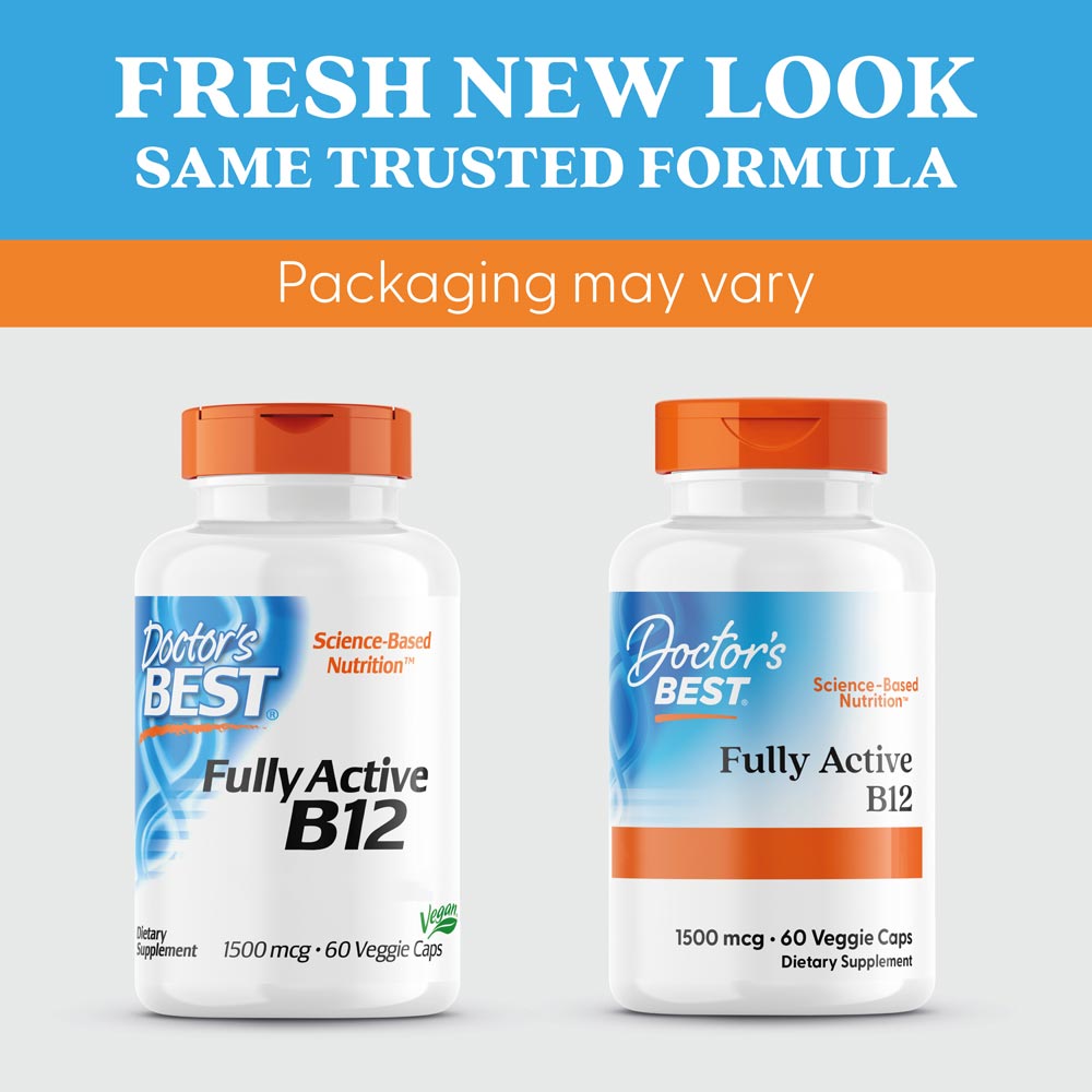 Fully aktiivinen B12, 1500mcg - 60 kapselia - Image 5