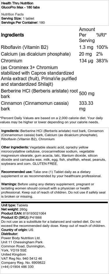 GlucoPro Max - 180 tablettia - Image 2