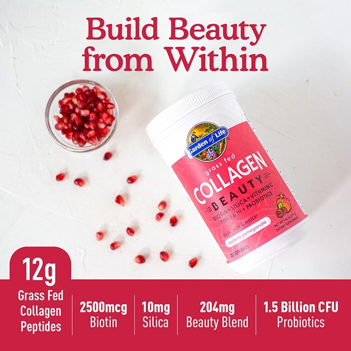 Ruoholla ruokittu kollageeni kauneus, karpalo granaattiomena - 270g - Image 3