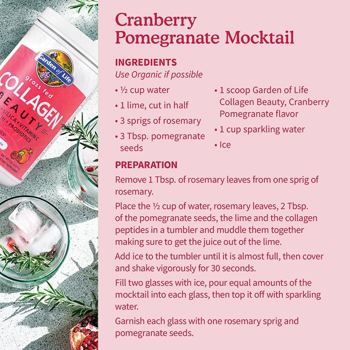 Ruoholla ruokittu kollageeni kauneus, karpalo granaattiomena - 270g - Image 5