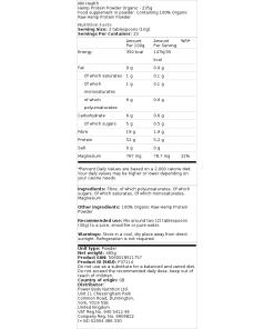 Hampun proteiinijauhe luomu - 235g - Image 2