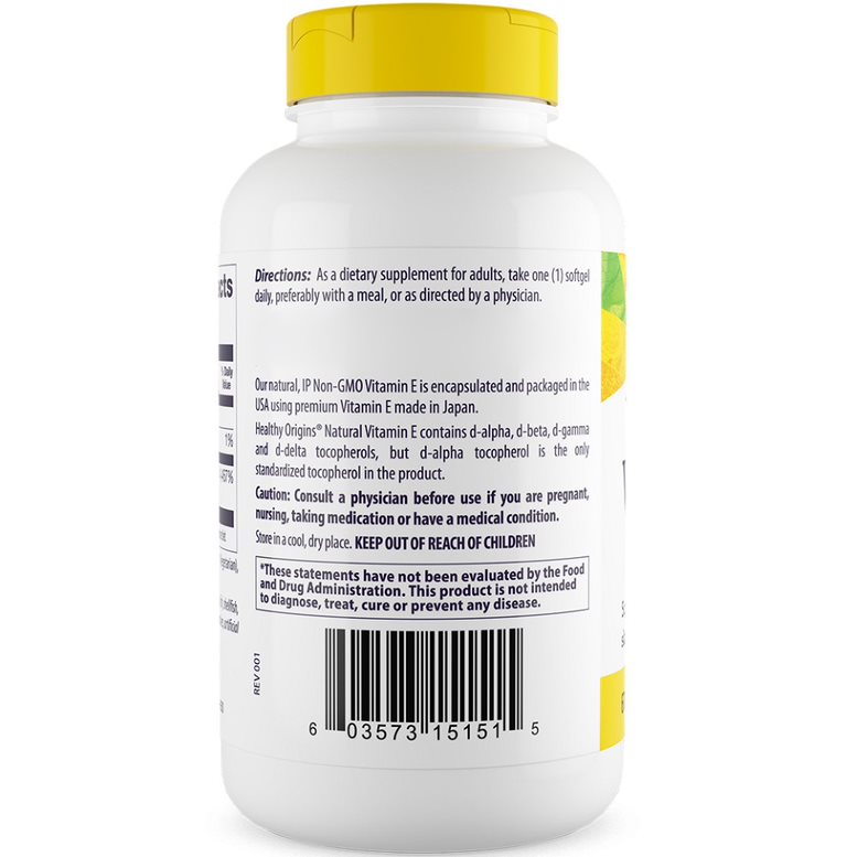 Healthy Origins E-1000 Depot 240 pehmeää kapselia - Image 4