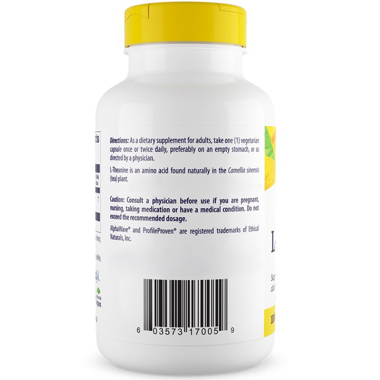 Healthy Origins L-teaniini 100 mg (AlphaWave®) 180 kasviskapselia - Image 4