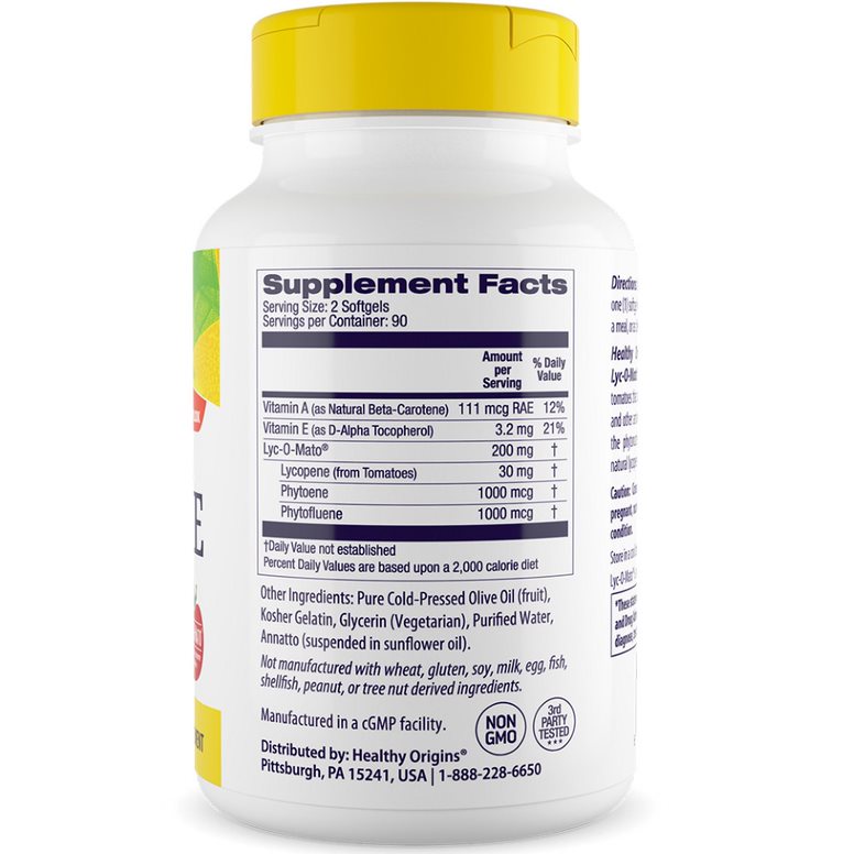 Healthy Origins Lyc-O-Mato 15 mg 180 pehmeää kapselia - Image 3