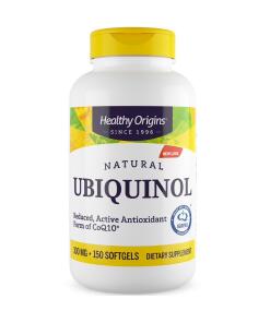 Healthy Origins Luonnollinen Ubikinoli 100 mg, 150 pehmeää kapselia - Image 2