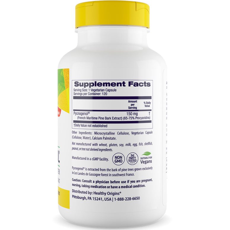 Healthy Origins Pycnogenol 150 mg, 120 kapselia - Image 3