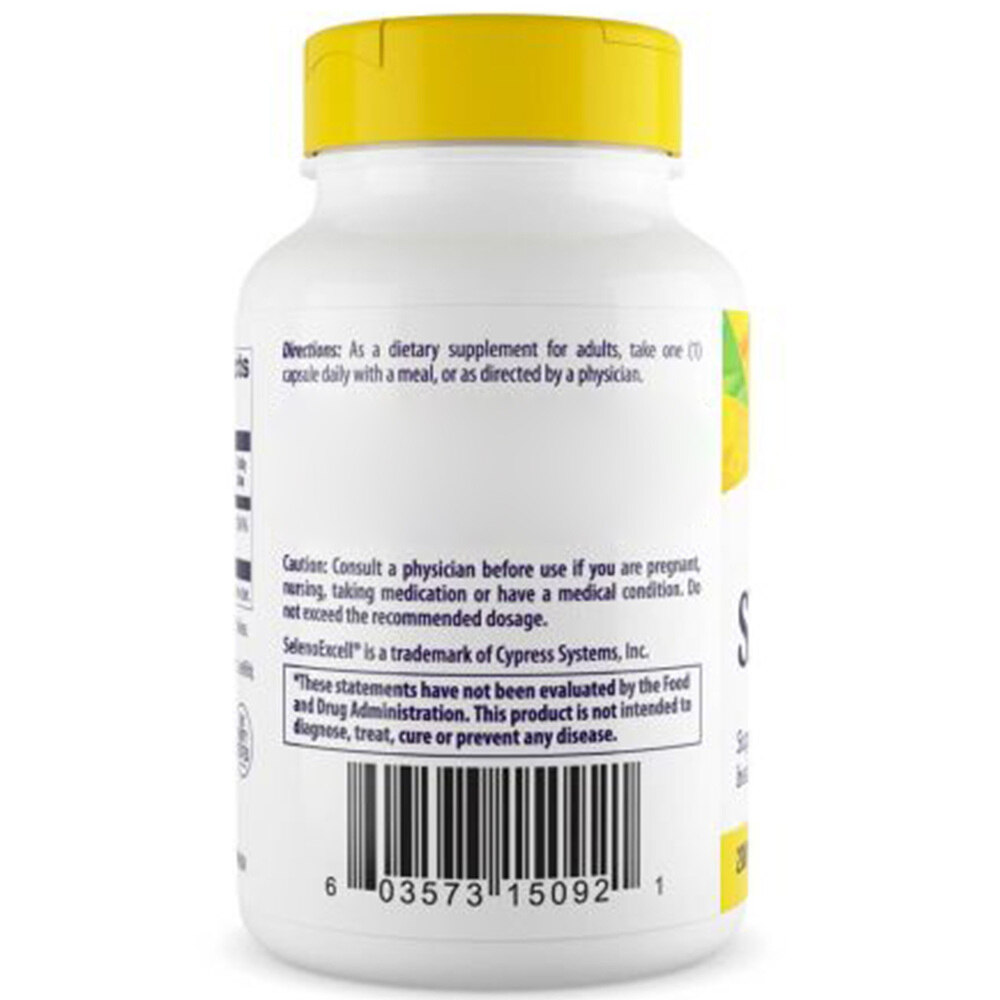 Healthy Origins Seleno Excell Seleeni 200 mcg, 180 kapselia - Image 4