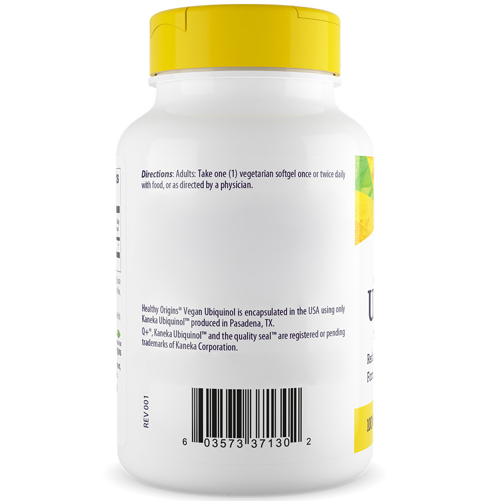 Healthy Origins Vegaaninen Ubikinoli 100 mg, 60 kasviskapselia - Image 4