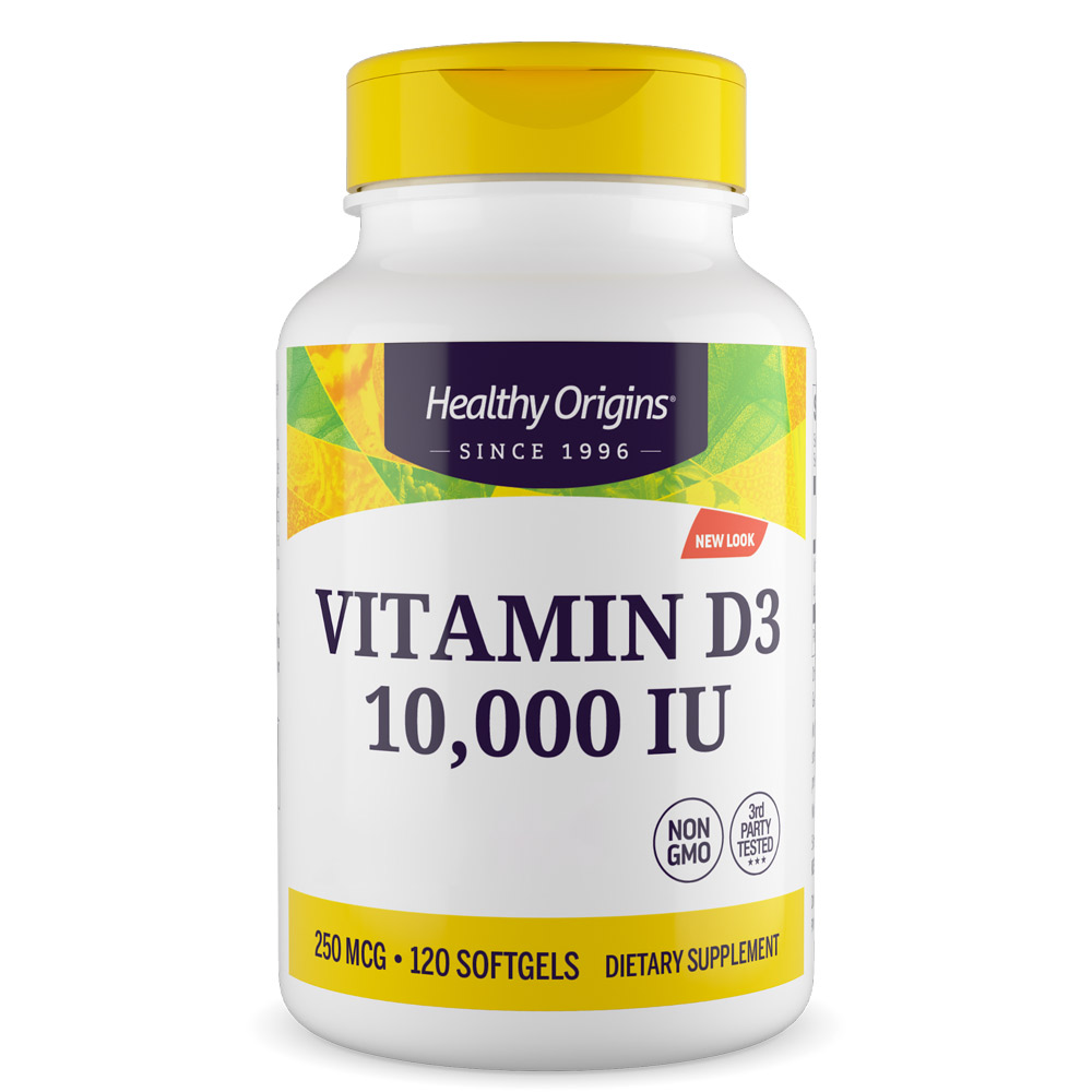Healthy Origins Vitamin D3 Depot 10 000 IU 120 soft capsules