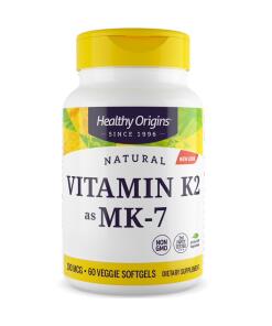 Healthy Origins K2-vitamiini MK7 100 mcg, 60 pehmeää kapselia - Image 2