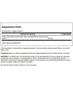 Valkopyökkipuun kuorextrakti, 500 mg - 60 kasviskapselia - Image 4