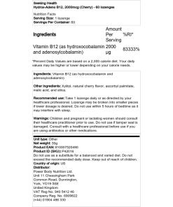 2000 mcg (Kirsebær) - 60 sugetabletter