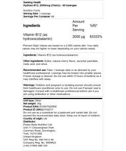 2000 mcg (Kirsebær) - 60 pastiller