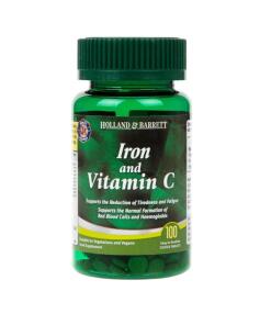 Jern og C-vitamin - 100 tabletter