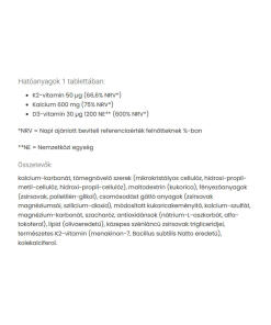 JutaVit - JutaVit Kalsium Forte + Ca/K2/D3 (30 tablettia) - Image 2