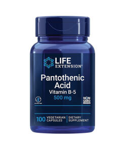 Pantoteenihappo (B5-vitamiini), 500 mg - 100 kapselia - Image 4