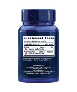Pantoteenihappo (B5-vitamiini), 500 mg - 100 kapselia - Image 5