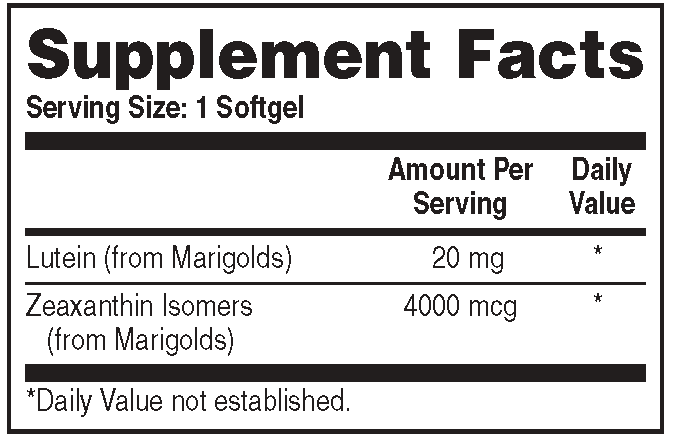 Luteiini ja zeaksantiini - 60 kapselia - Image 3