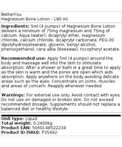 Magnesium Luustomineraalivoide - 180 ml - Image 2