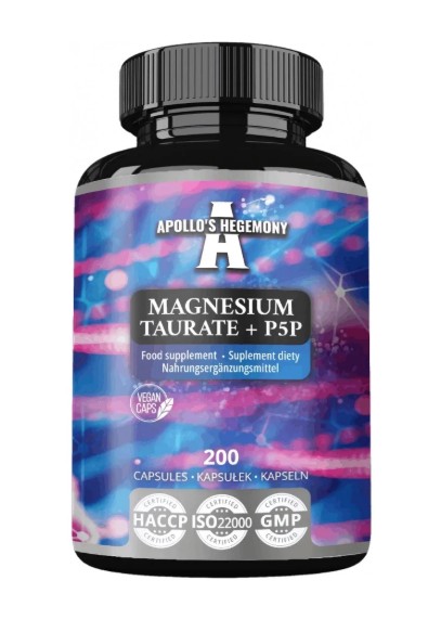 Apollo's Hegemony - Magnesium Tauraatti + P5P - 200 kapselia