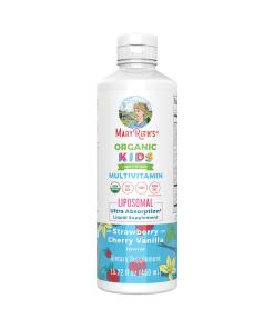 Mary Ruth's Nestemäinen Lasten Monivitamiini Liposomaalinen Mansikka-Kirsikka & Vanilja 450 ml - Image 2