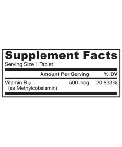 500mcg (Cherry) - 100 vegan chewable tabs