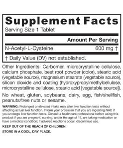 NAC Sustain, 600 mg - 60 tablettia - Image 3
