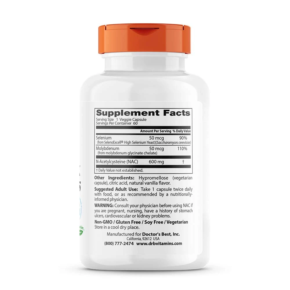 NAC Detox -säätelijä - 60 kapselia - Image 2