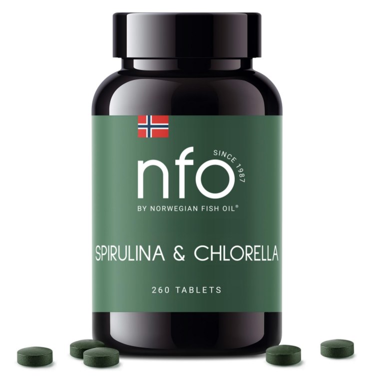 NFO - Spiruliina & Klorella (260 tablettia)
