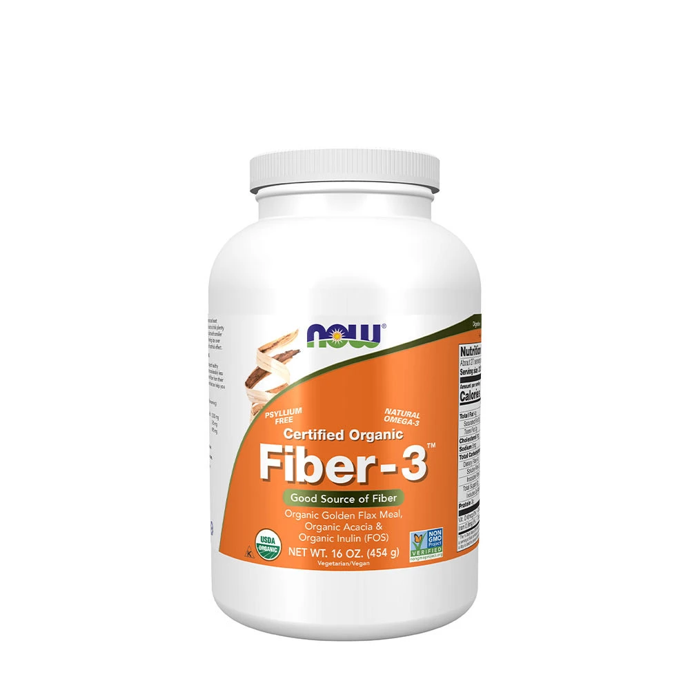 NOW Fiber-3 Organic (454 g)