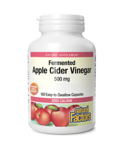 Natural Factors Omenaviinietikka 500 mg, 180 kapselia - Image 2