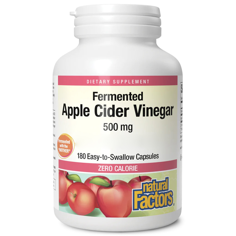 Natural Factors Apple Cider Vinegar apple cider vinegar 500mg 180 capsules