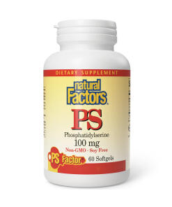 Natural Factors PS Fosfatidylseriini 100 mg, 60 pehmeää kapselia - Image 2