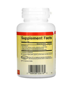 Natural Factors PS Fosfatidylseriini 100 mg, 60 pehmeää kapselia - Image 3