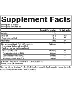 Natural Factors Rx Omega-3 -tekijät 120 pehmeää kapselia - Image 3