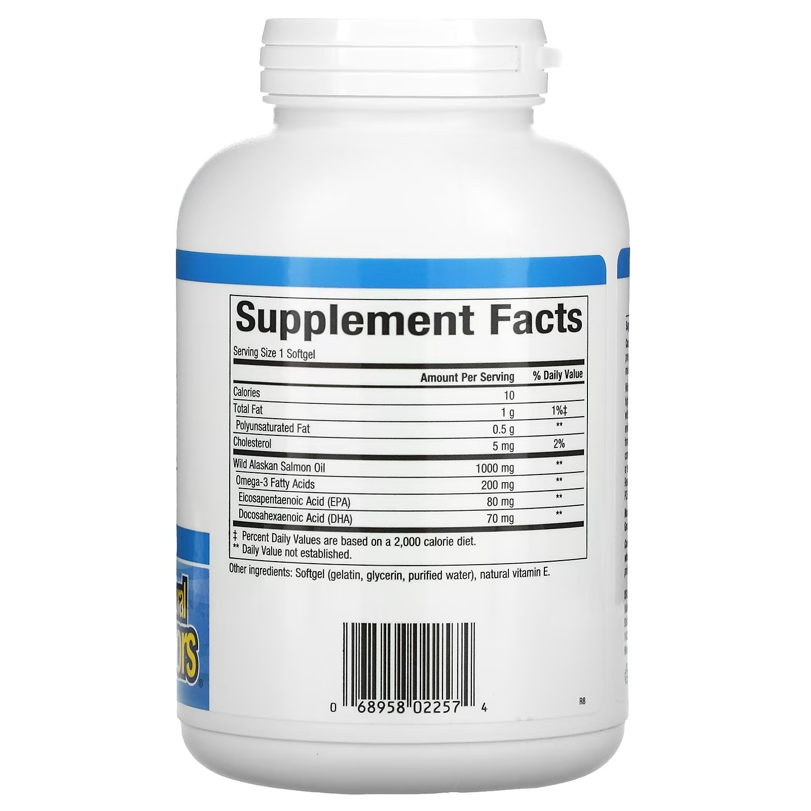 Natural Factors Villi Alaskan Lohen Öljy 1000 mg, 180 pehmeää kapselia - Image 3