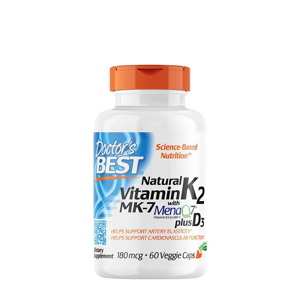Natural Vitamin K2 MK7 with MenaQ7 plus D3